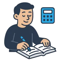 raamatupidamine — illustration of bookkeeping