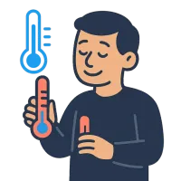 õhutemperatuur — illustration of temperature