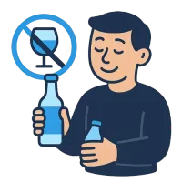 alkoholivaba — ілюстрація: безалкогольний