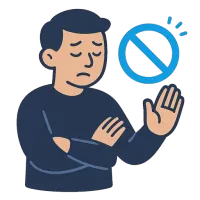 vältima — illustration of to avoid