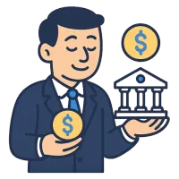 pankur — illustration of banker