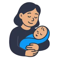 sündima — illustration of to be born