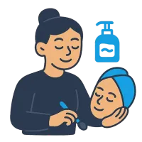 kosmeetik — illustration of beautician