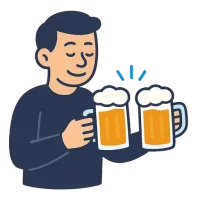 õlu — illustration of beer