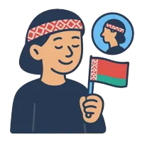 valgevenelane — illustration of Belarusian