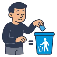 prügikast — illustration of bin