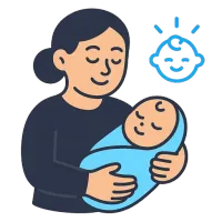 sünd — illustration of birth