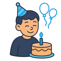 sünnipäevalaps — illustration of birthday child