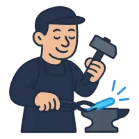 sepp — illustration of blacksmith