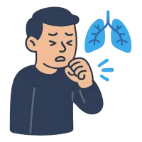 bronhiit — illustration of bronchitis