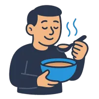puljong — illustration of broth
