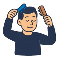 hari — illustration of brush