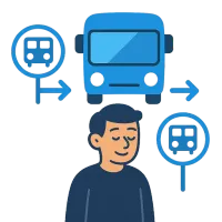 autobussijaam — illustration of bus station