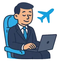 äriklass — illustration of business class
