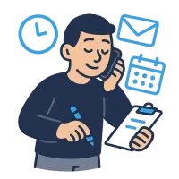 hõivatud — illustration of busy