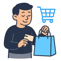 ostmine — illustration of buying, purchase