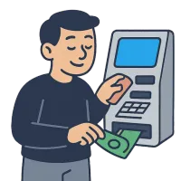 pangaautomaat — illustration of cash machine