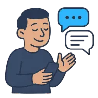 juttu ajama — illustration of chat