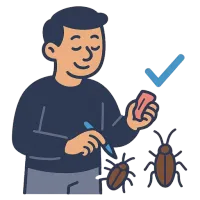 prussakas — illustration of cockroach