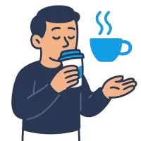kohvipaus — illustration of coffee break