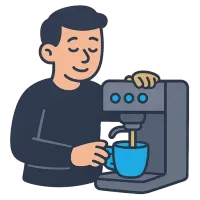 kohvimasin — illustration of coffee machine