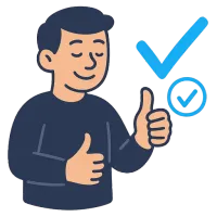 kinnitama — illustration of to confirm