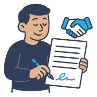 leping — иллюстрация: договор