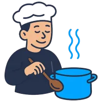kokk — illustration of cook