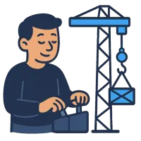 kurg — illustration of crane