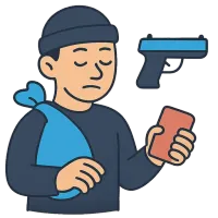 kuritegevus — illustration of crime