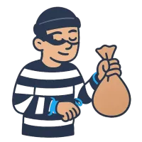kurjategija — illustration of criminal