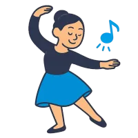 tantsija — illustration of dancer
