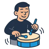 trumm — illustration of drum