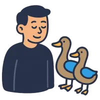 part — illustration of duck