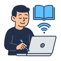e-õpe — illustration of e-learning