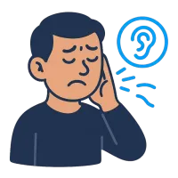 kõrvavalu — illustration of earache