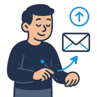 meilima — illustration of to email