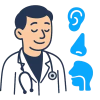 kõrvaarst — illustration of ENT doctor