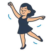 tantsijanna — illustration of female dancer