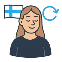 soomlanna — illustration of Finnish woman