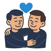 sõprus — illustration of friendship