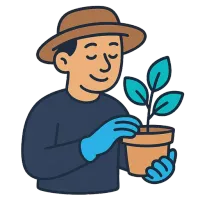 aednik — illustration of gardener