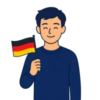 sakslane — illustration of German (person)