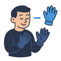 kinnas — illustration of glove