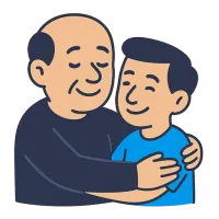 lapselaps — illustration of grandchild