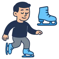 uisk — illustration of ice skate