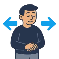 keset — illustration of in the middle of