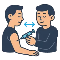 süst — illustration of injection