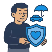 kindlustus — illustration of insurance