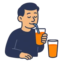 mahl — illustration of juice